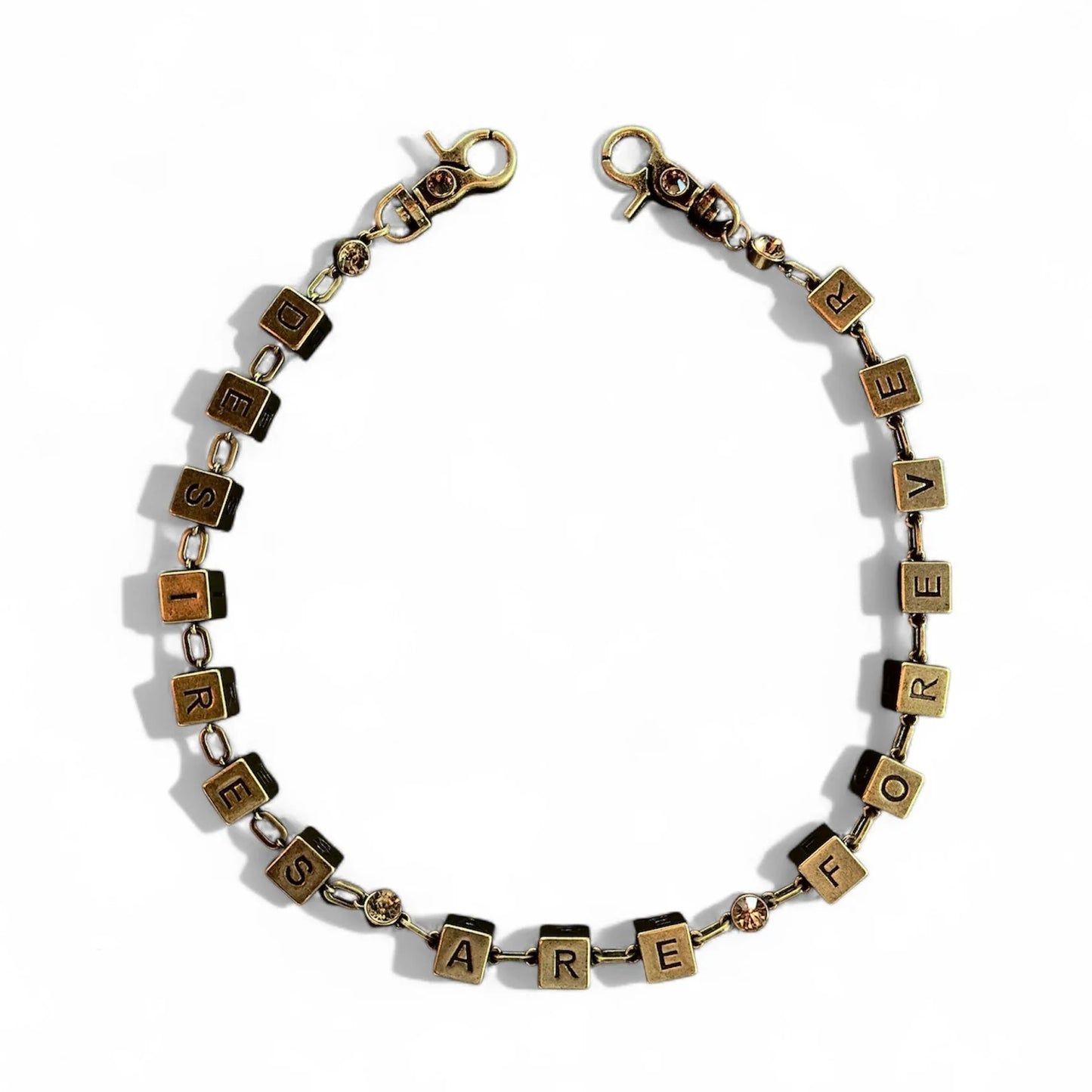 Bottega Desires Brass Dice Wallet Chain