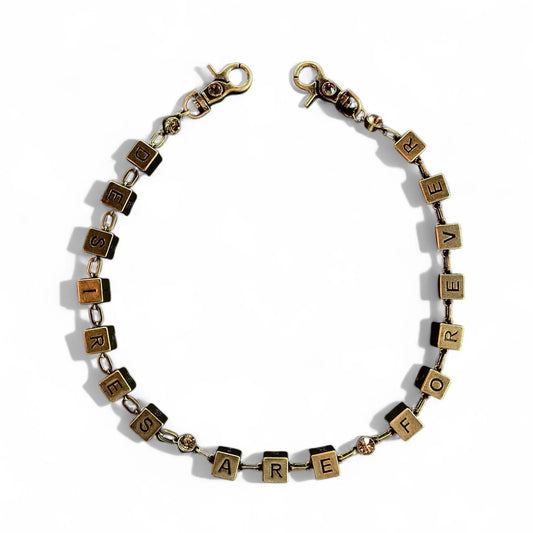 Bottega Desires Brass Dice Wallet Chain