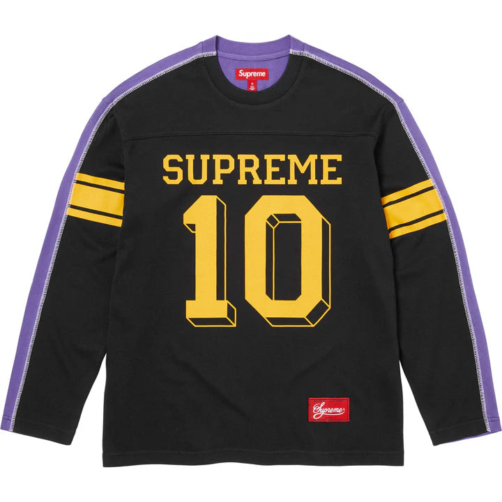 Supreme Black Split Football Long Sleeve