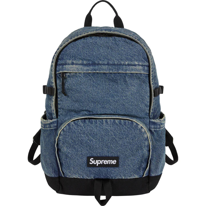 Supreme Washed Indigo Denim Backpack
