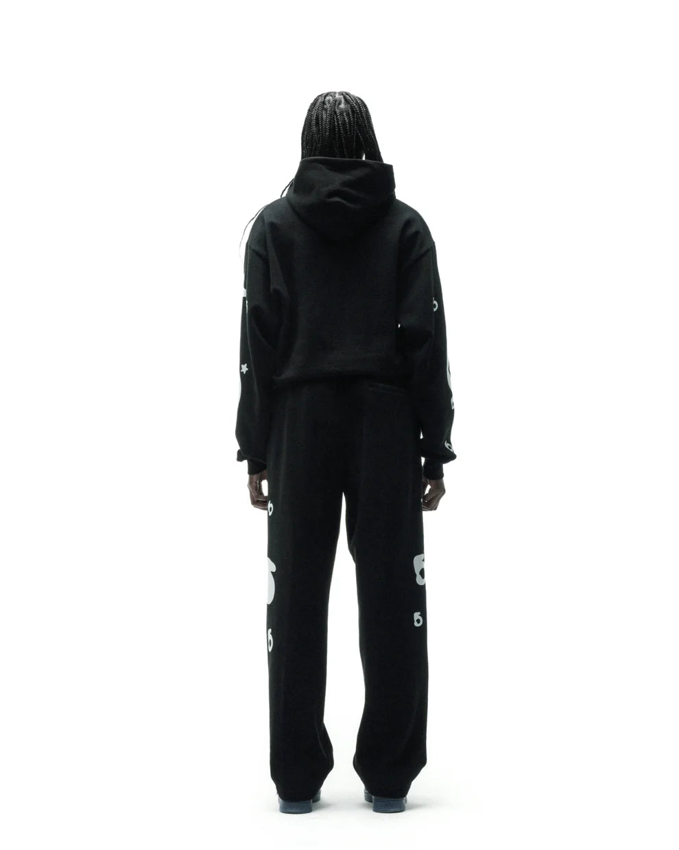 Sp5der Black Reflective Beluga Sweatpants