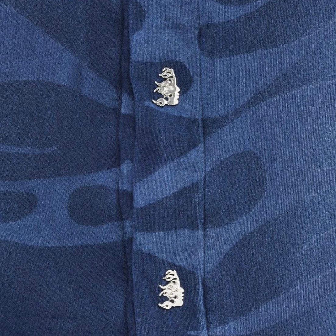 Hellstar Blue Snap Sweatpants
