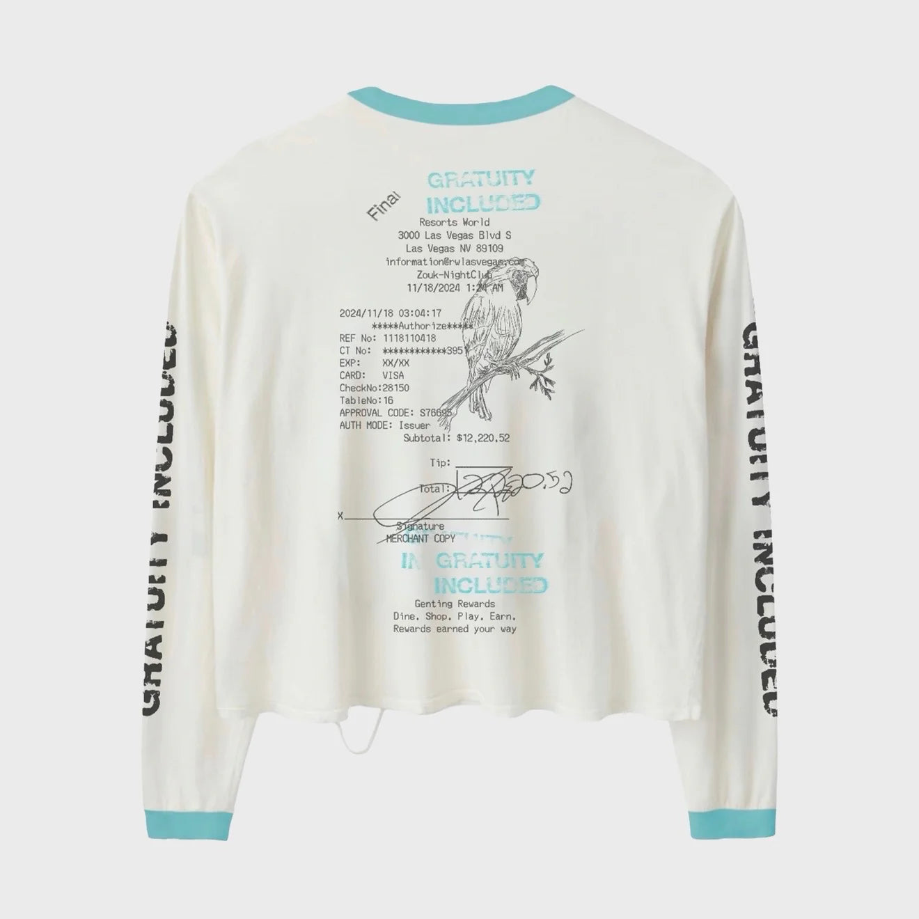 HMDD Wringer Gratuity Added Long Sleeve