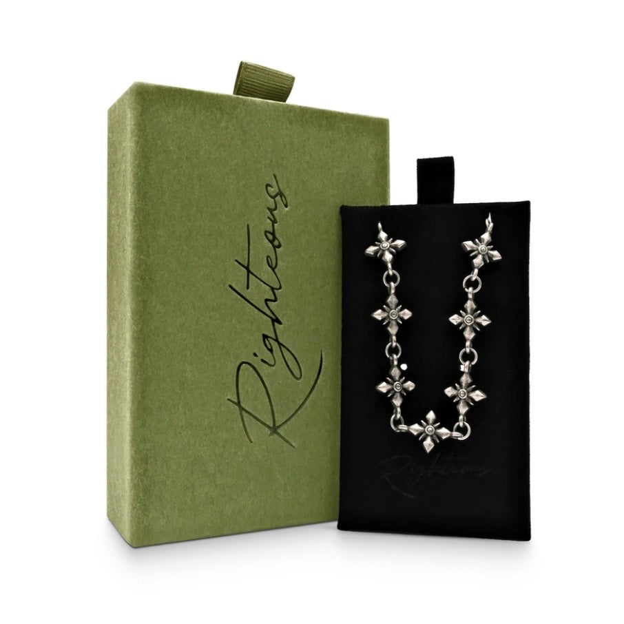 We Are Righteous Silver Link Bracelet