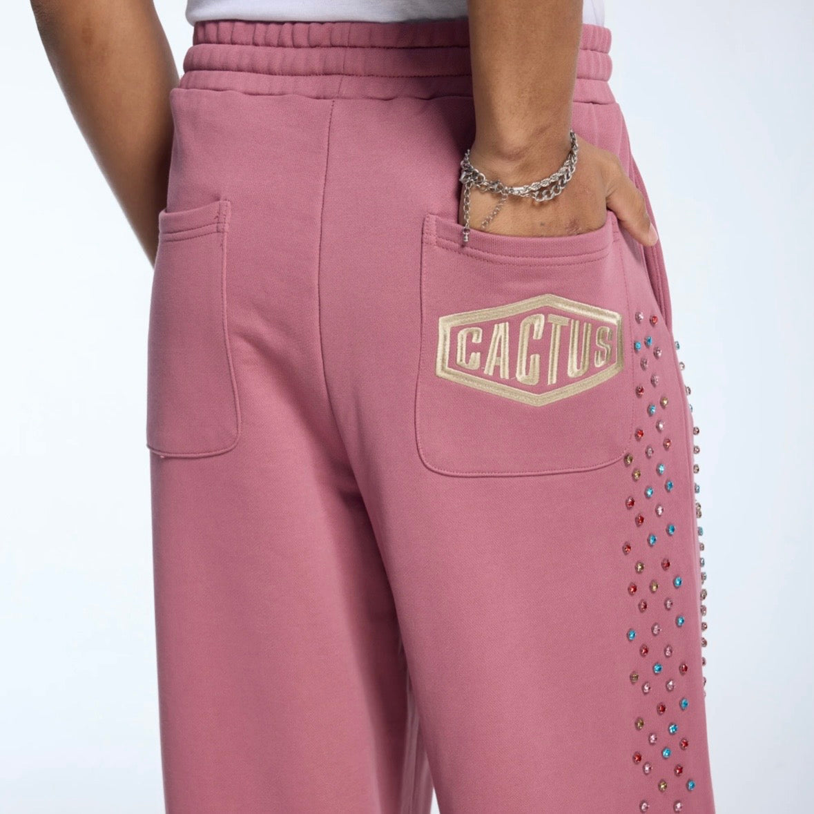AZVA Raspberry Crystal Cactus Sweatpants