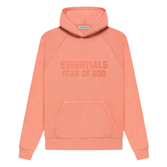Fear of God Essentials Coral Hoodie Front View