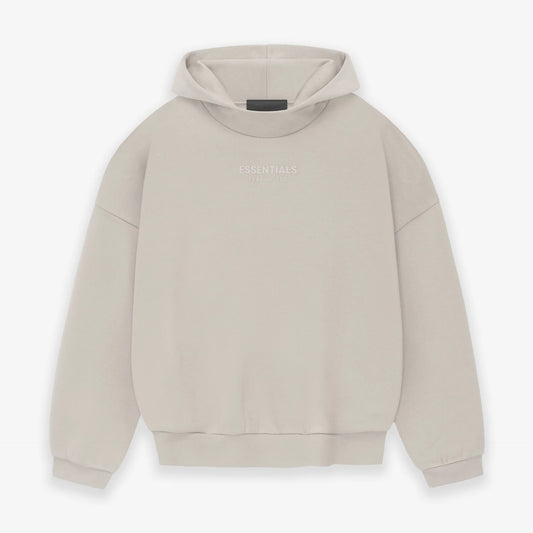 Fear of God Essentials Silver Cloud Hoodie Front VIew