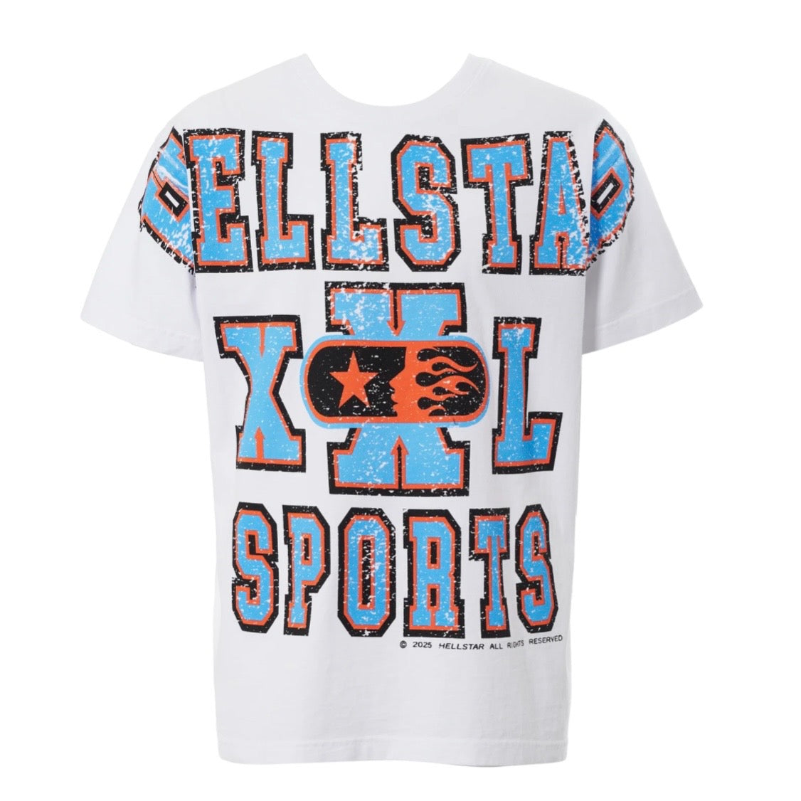 Hellstar White Big Print HS Sports T-Shirt