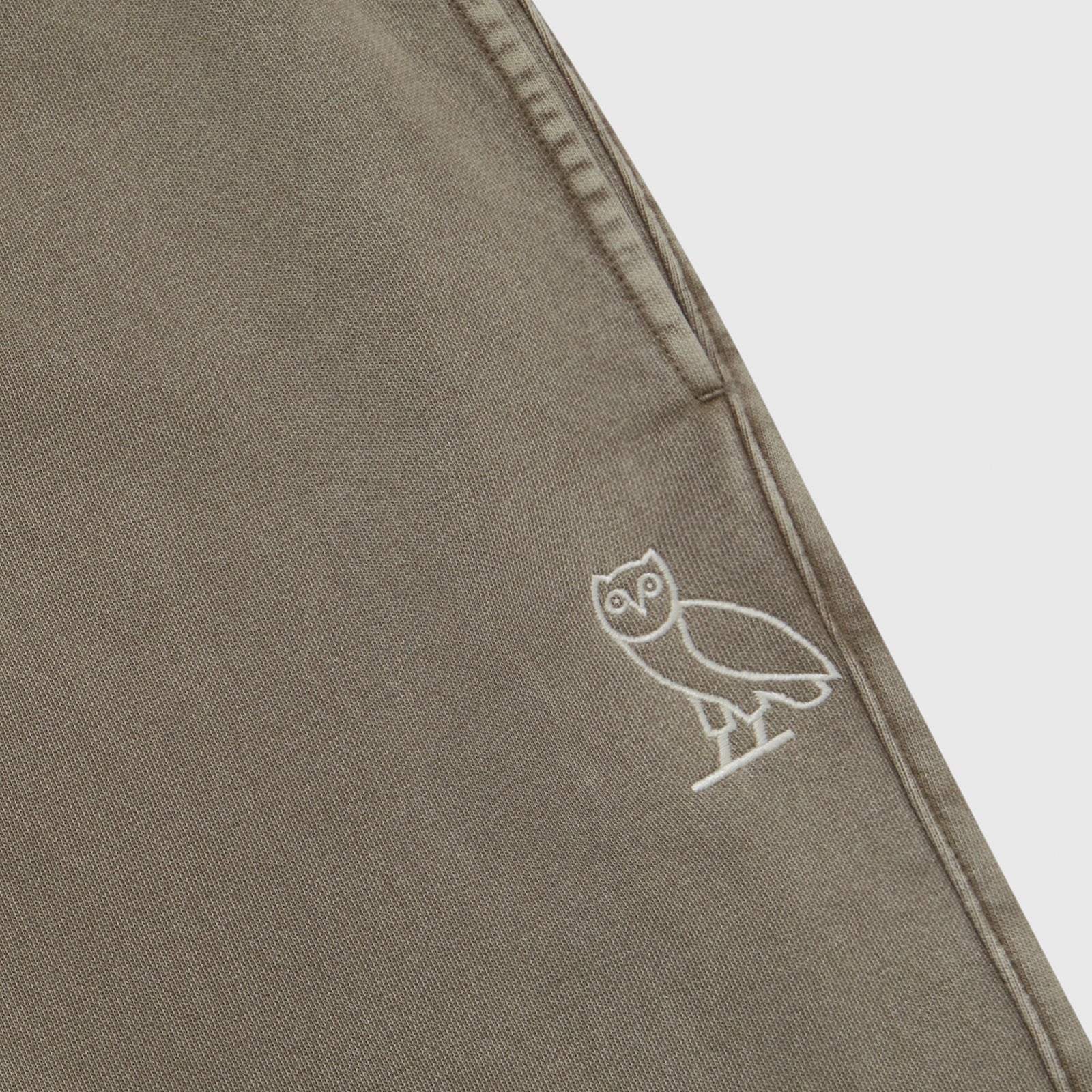 OVO Washed Brown Sweatpants Close View 2
