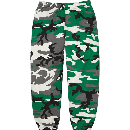 Supreme Green Camo Small Box Logo Sweatpants