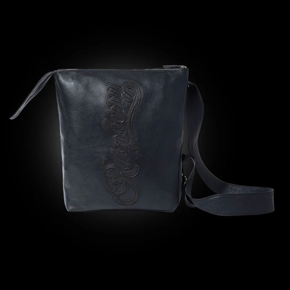 GV Gallery Black Leather Shoulder Bag