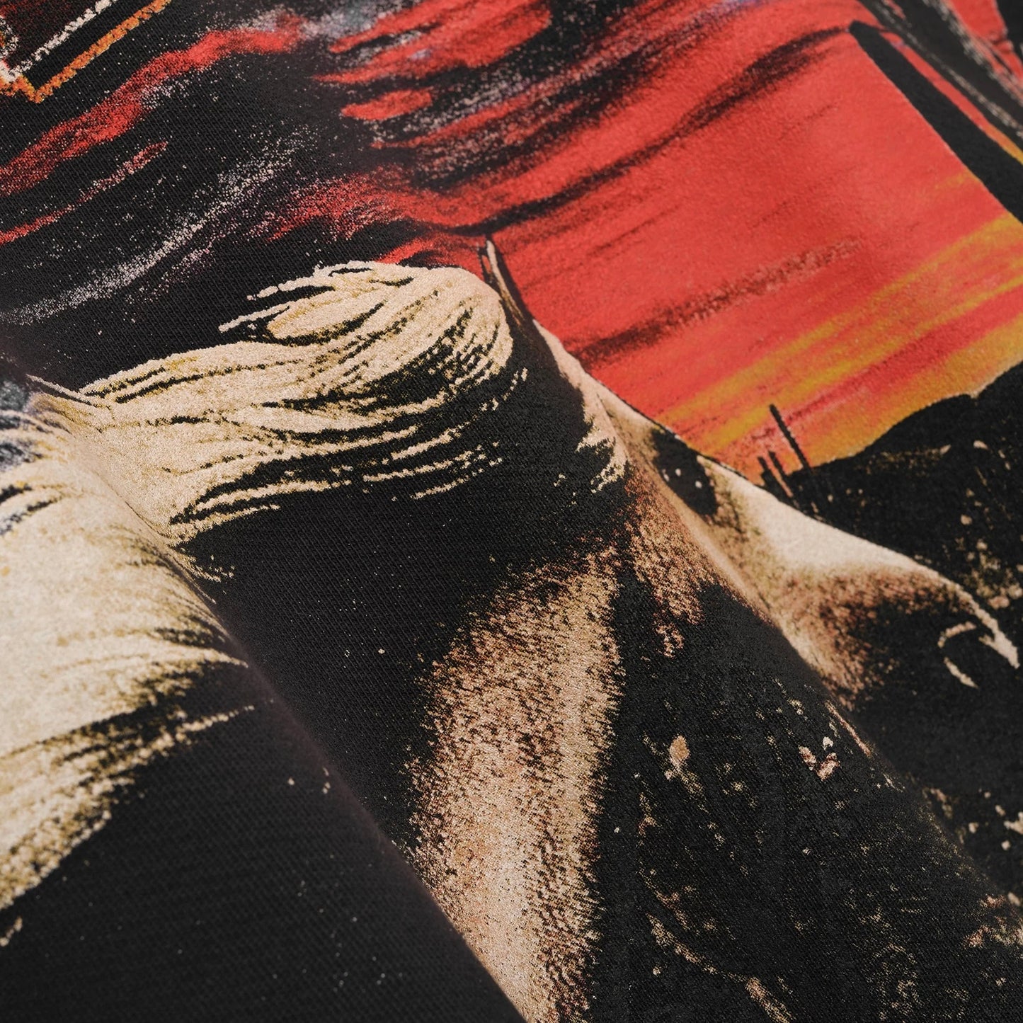 Rhude Vintage Black Mesa Stallion Long Sleeve