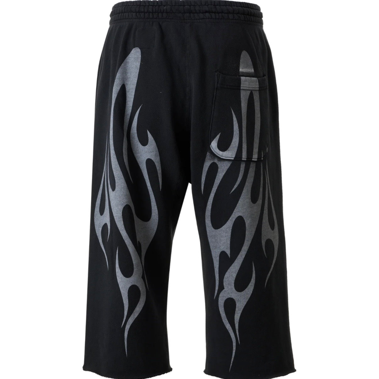 Hellstar Black Tribal Flame 3/4 Shorts
