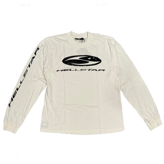 Hellstar White Big Wave Long Sleeve