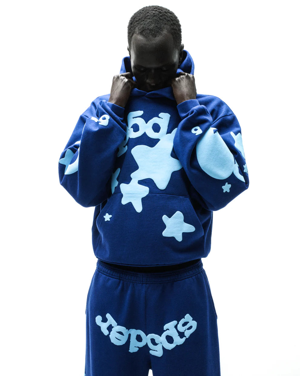 Sp5der Navy Beluga Hoodie