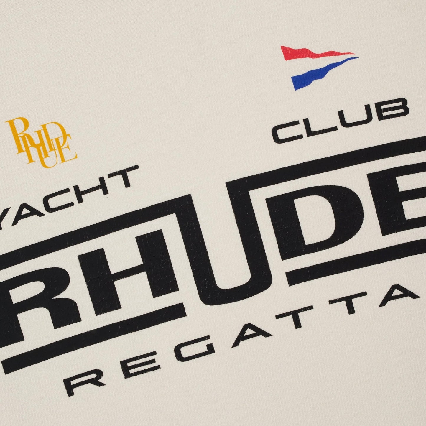 Rhude Vintage White Regatta Club T-Shirt