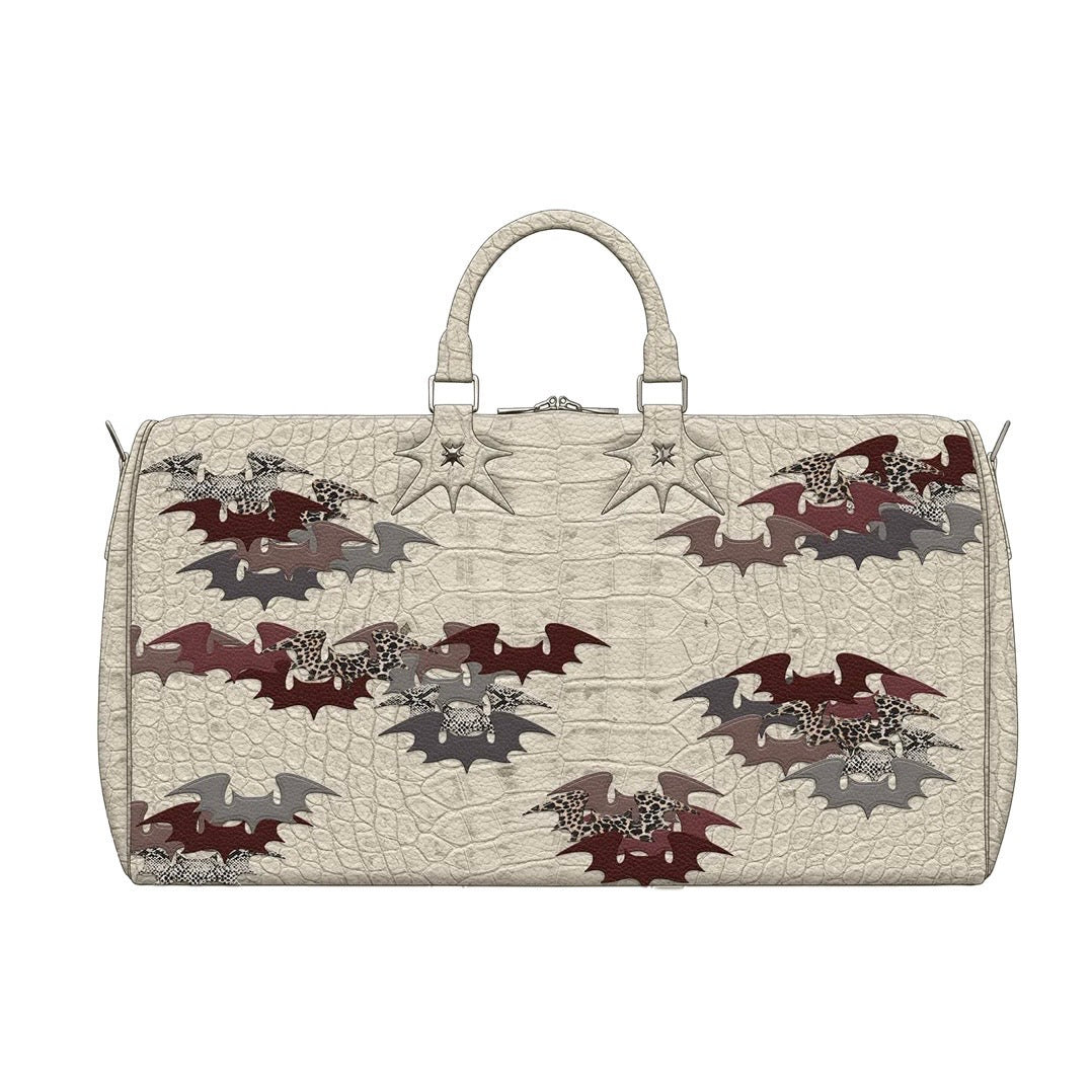 KillTec Crocodile Patchwork Cream Duffle Bag 1/100