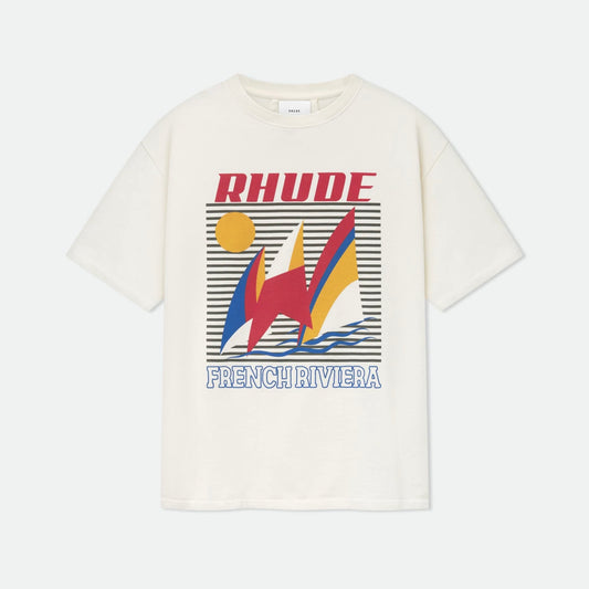 Rhude Vintage White Poster T-Shirt