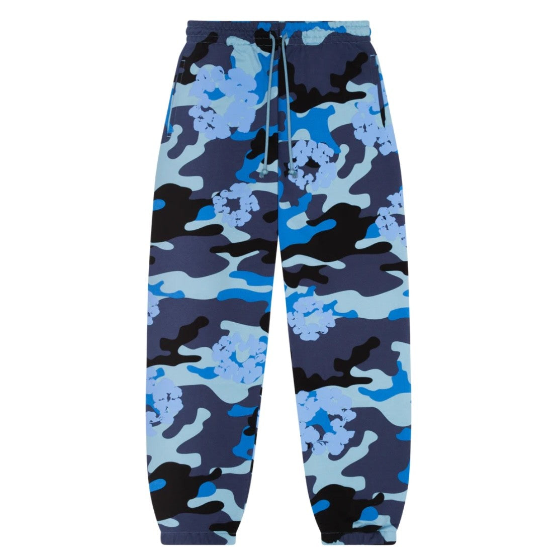 Denim Tears Blue Camo Cotton Wreath Sweatpants Front