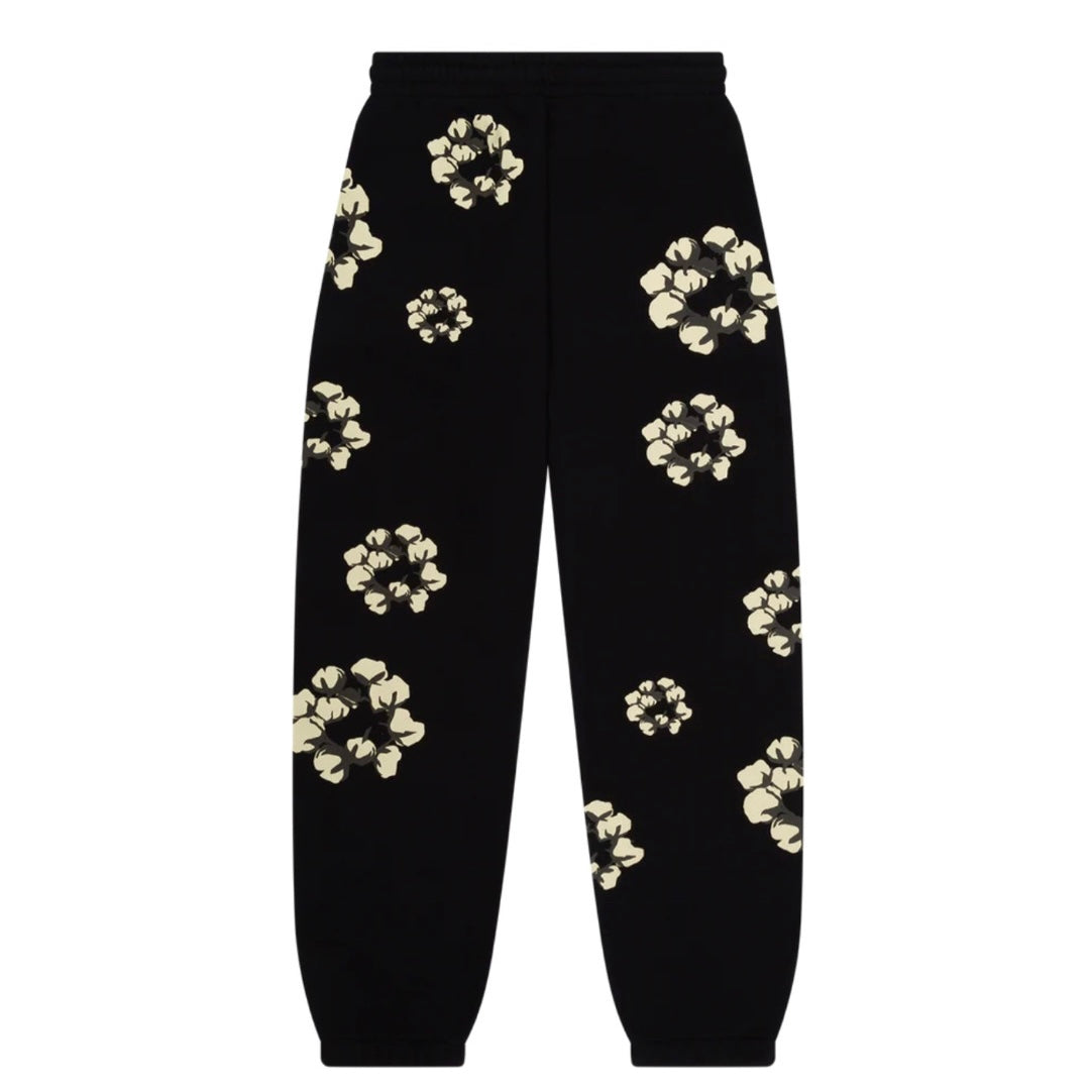 Denim Tears CPFM Black Cactus Tears Wreath Sweatpants Back