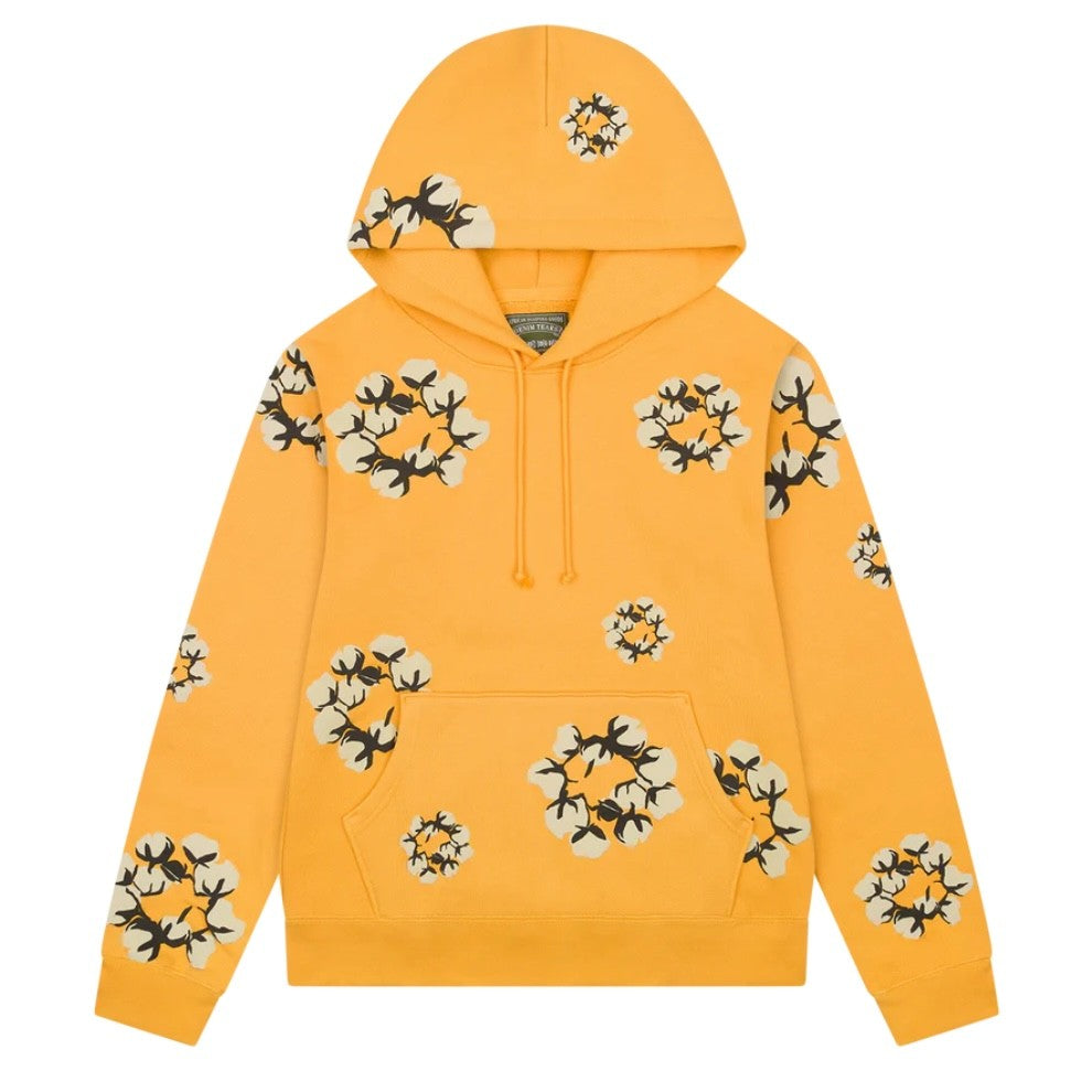 Denim Tears CPFM Yellow Cactus Tears Wreath Hoodie Front