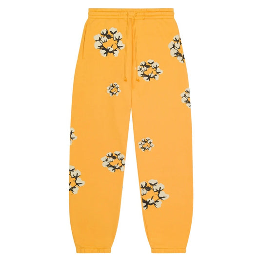 Denim Tears CPFM Yellow Cactus Tears Wreath Sweatpants Front