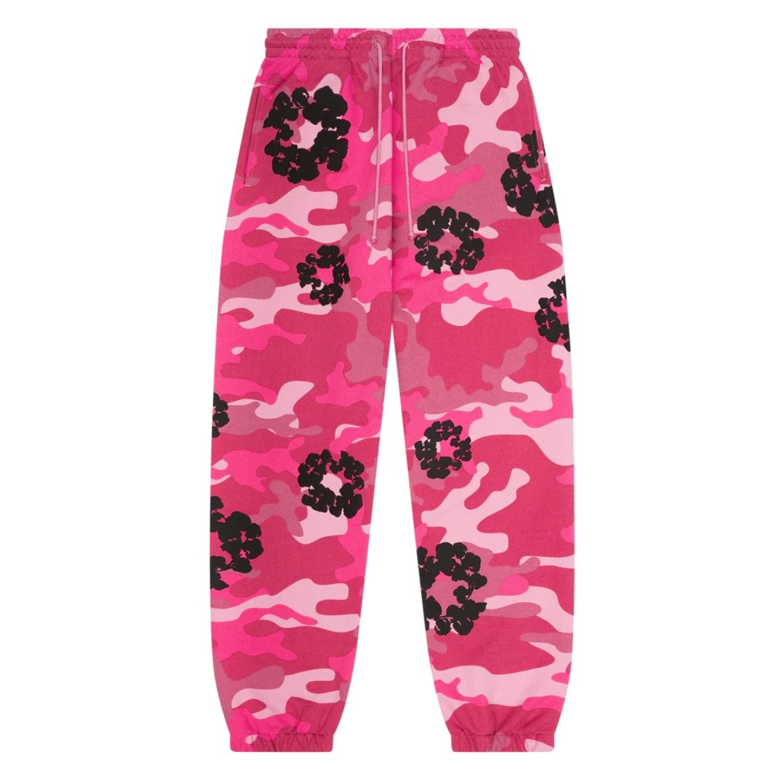 Denim Tears Pink Camo Cotton Wreath Sweatpants Front