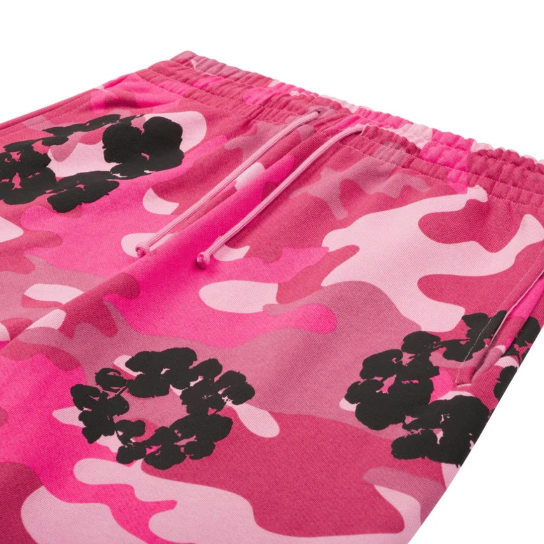 Denim Tears Pink Camo Cotton Wreath Sweatpants Close