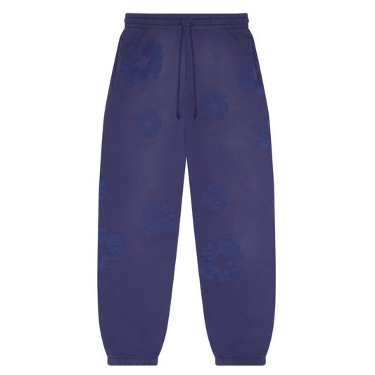 Denim Tears Washed Purple Mono Cotton Wreath Sweatpants front