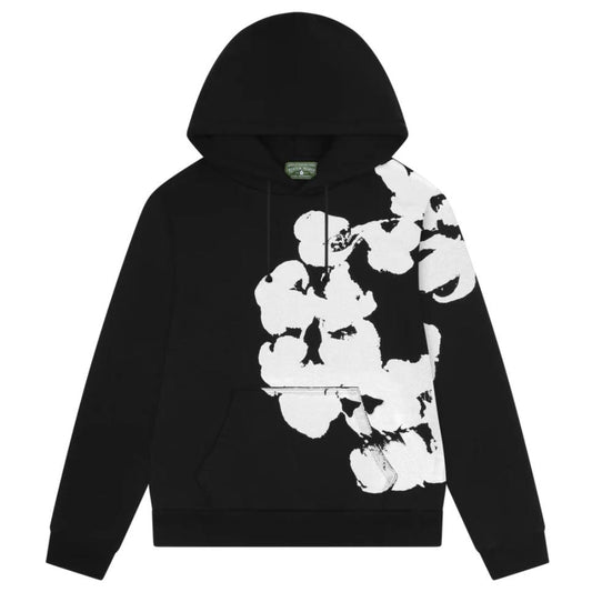 Denim Tears Black Big Cotton Wreath Hoodie
