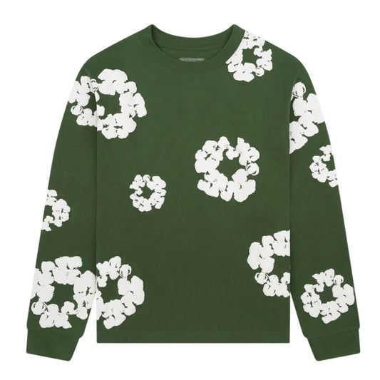 Denim Tears Green Cotton Wreath Long Sleeve