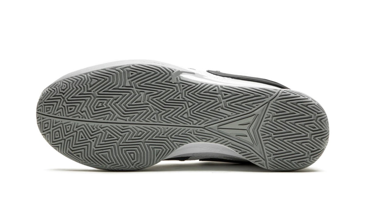 Nike Ja 1 Light Smoke Grey, grey herringbone outsole with the Ja logo