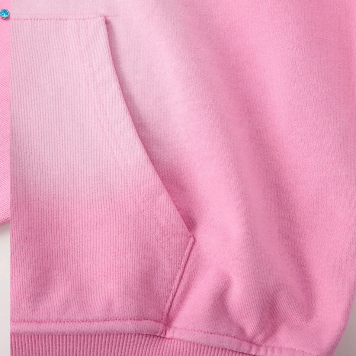 AZVA Pink Crystal Cactus Zip Hoodie