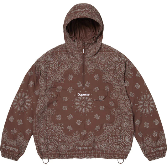 Supreme Brown Reflective Bandana Anorak Jacket
