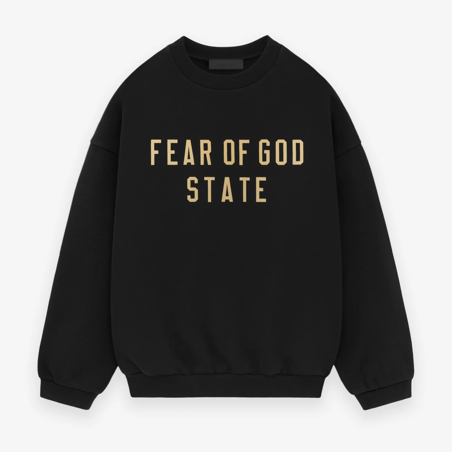 Fear of God Essentials State Black Gold Crewneck