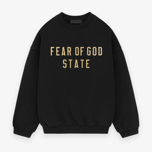 Fear of God Essentials State Black Gold Crewneck