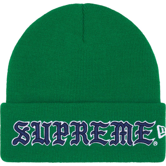 Supreme Green New Era Old English Beanie