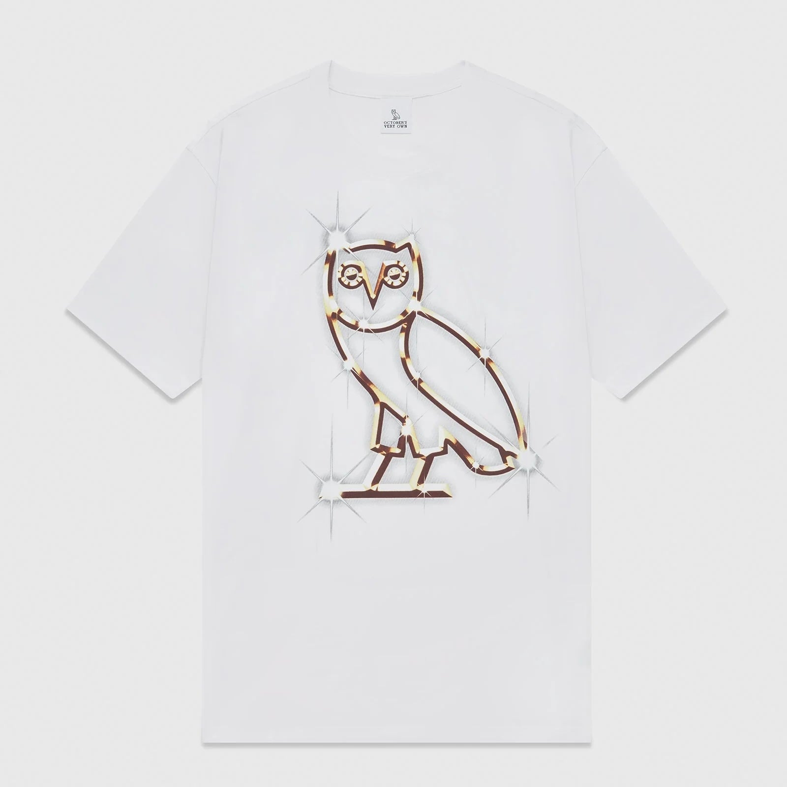 OVO White Bling T-Shirt Front View