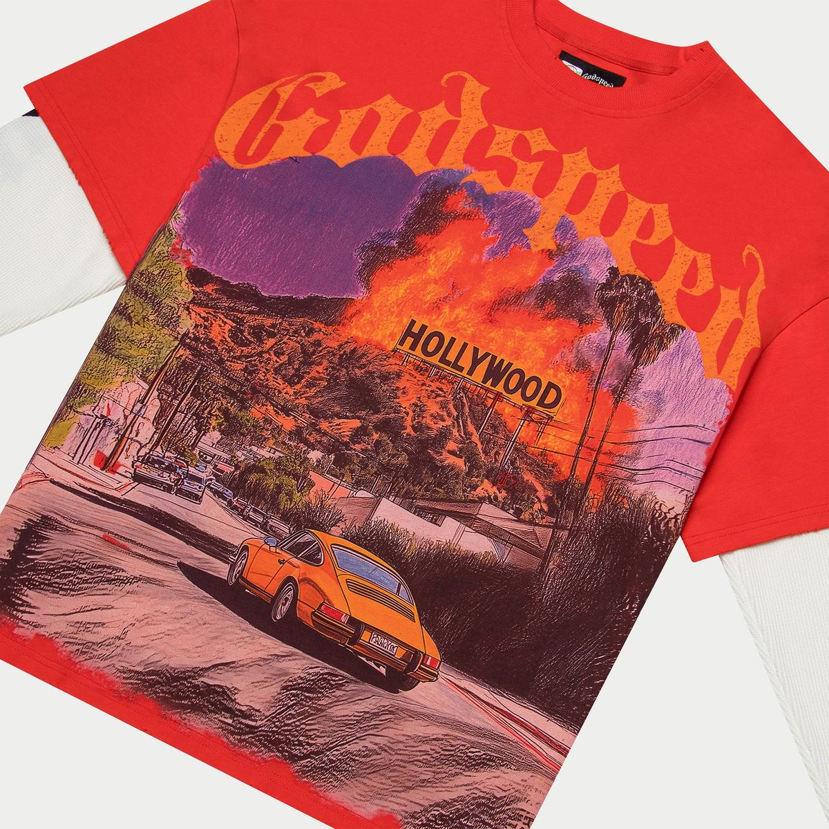 Godspeed Red Los Scandalous Layered Long Sleeve