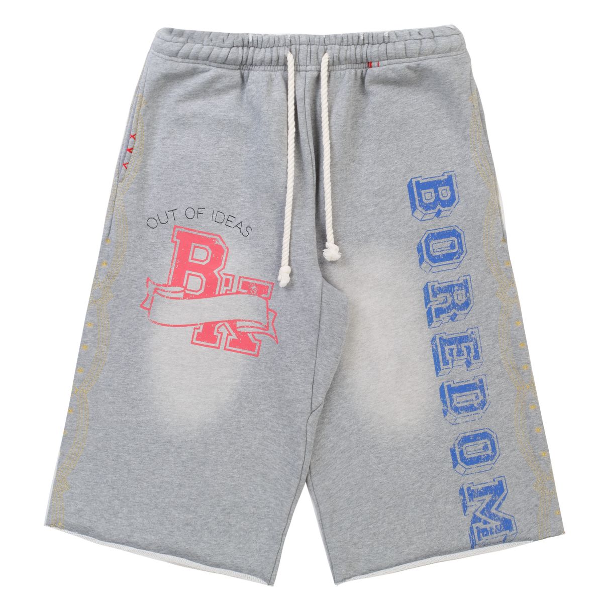 Boredom Kills Grey Collegiate Shorts