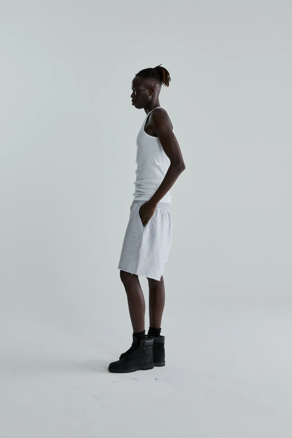 Sp5der Heather Grey VVS Shorts