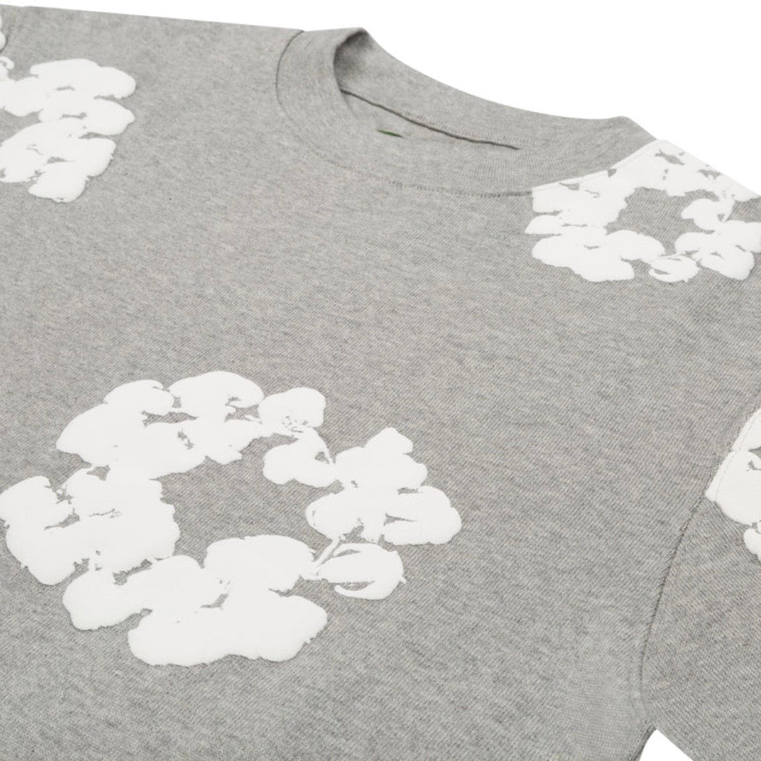 Denim Tears Grey Cotton Wreath Long Sleeve