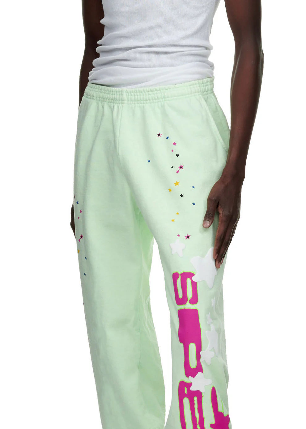 Sp5der Mint Green Sp5 Sweatpants