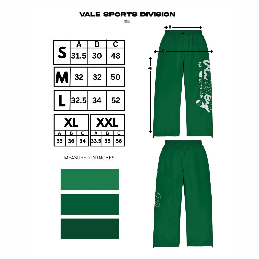 Vale Green Big Signature Swish Track Pants