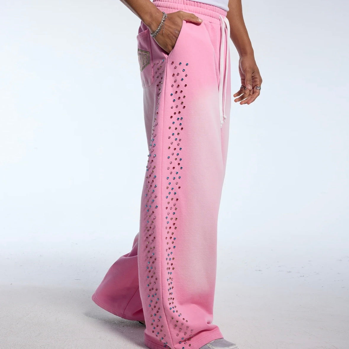 AZVA Pink Crystal Cactus Sweatpants