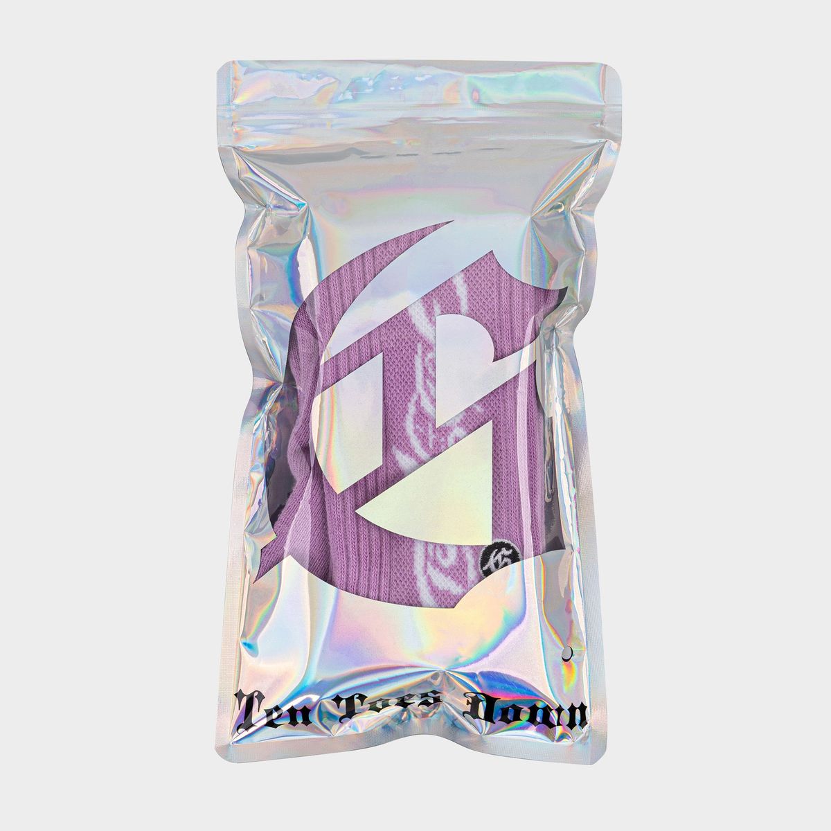 Godspeed Purple White New Age Logo Socks