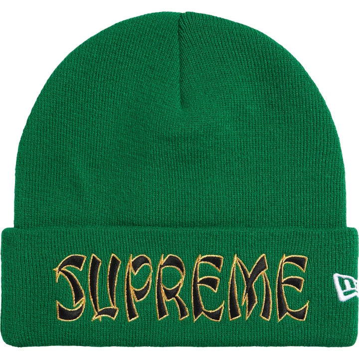 Supreme New Era Green Action Beanie