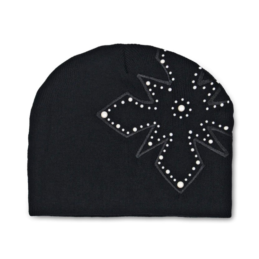 We Are Righteous Black Pearl Logo Beanie