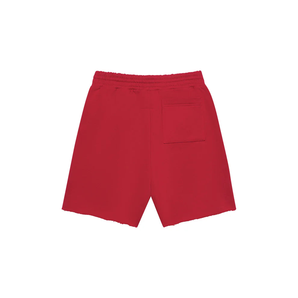 Sp5der Merlot Angel Number Sweat Shorts