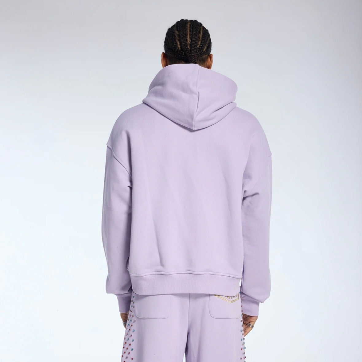 AZVA Lavender Crystal Cactus Zip Hoodie
